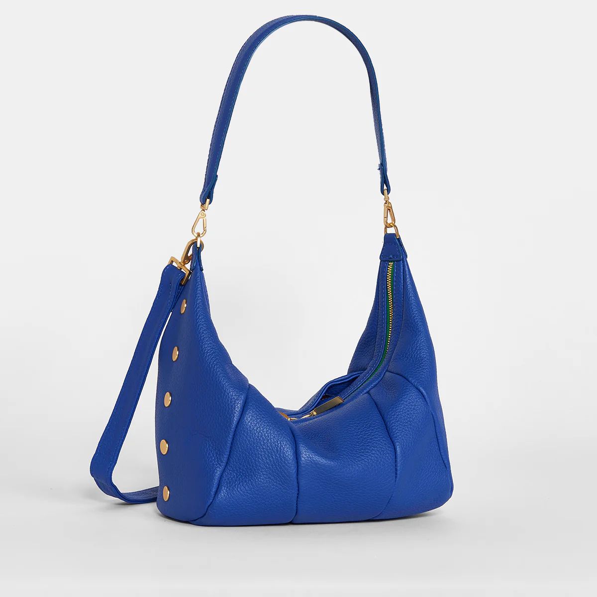 Morgan-Avenue Blue Croissant Bag with Slouchy Touch | Hammitt | Hammitt (US)