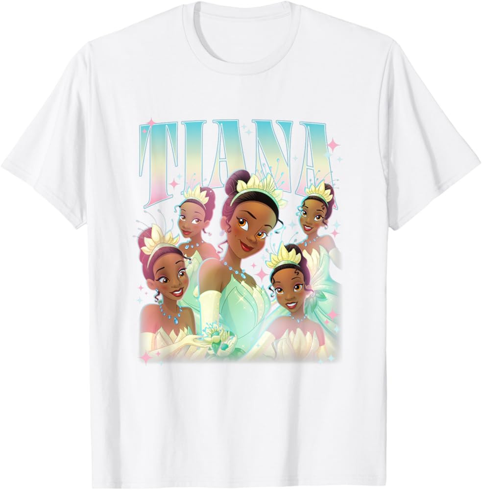 Disney The Princess And The Frog Beautiful Tiana Portraits T-Shirt | Amazon (US)