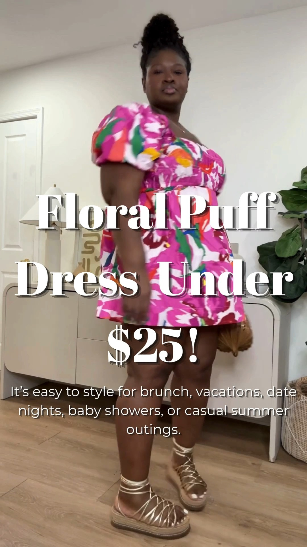 Adding more color to my closet was the goal, and this dress delivered. The puff sleeves and floral print create a statement look without needing many accessories. pink floral dress, plus size summer dress, mini dress, puff sleeve dress, cotton summer dress, affordable fashion finds, target fashion finds, summer outfit ideas, vacation dress, brunch outfit, feminine style, colorful dresses, casual summer outfits

#LTKootd #LTKSeasonal #LTKMidsize