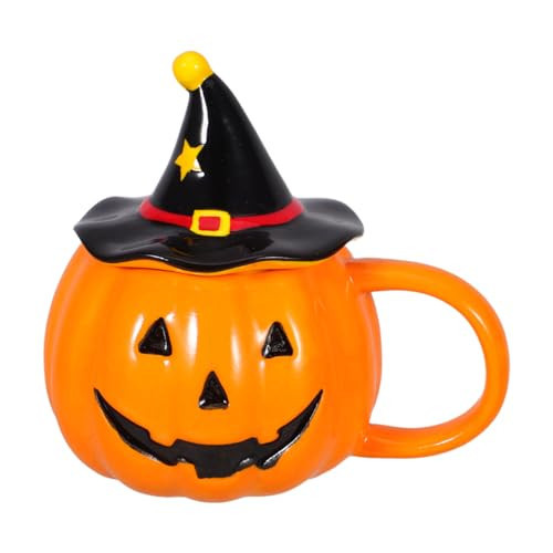 JECOMPRIS 320 mL Halloween Pumpkin Mug, 11 Oz Ceramic Coffee Cup | Amazon (US)