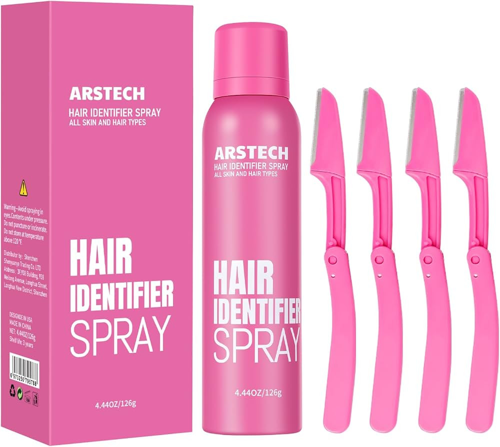 Hair Identifier Spray for Face Shaving Dermaplaning Tool Facial Razors | Amazon (US)