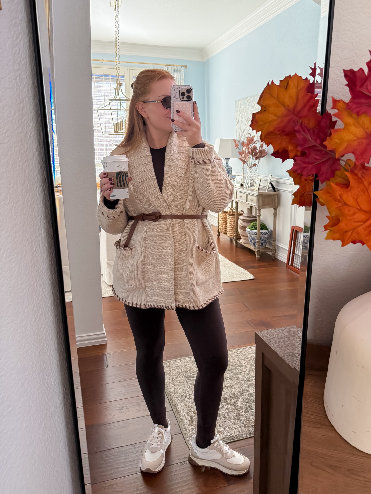 Chunky knit cardigan + belt + leggings = my go-to comfy chic look for fall weekends.
Linked everything from my fave neutral sneakers to this soft wrap cardigan that feels like a blanket! 🤎
#LTKFallFashion #LTKStyle #LTKUnder100 #WorkingMomStyle #FallOutfitInspo #NeutralOutfit #CozyChic #OOTD