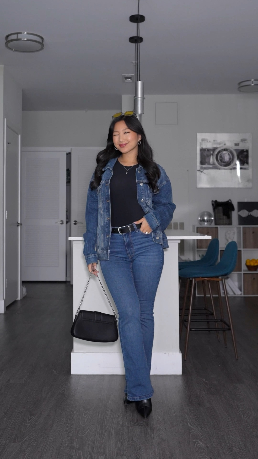 Black Bodysuit: size XS
Linking similar styles

Outfit idea, how to style, double denim, denim on denim, GRWM, style tips, fall fashion, modest outfit

#LTKStyleTip #LTKFindsUnder50 #LTKSeasonal