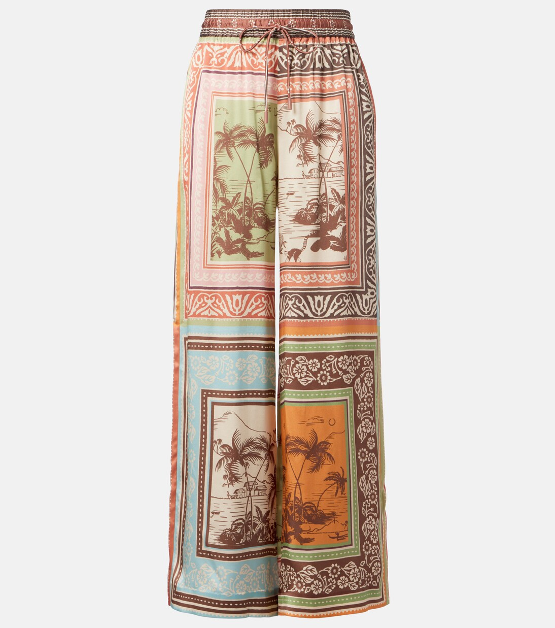 Alberta silk satin palazzo pants | Mytheresa (US/CA)