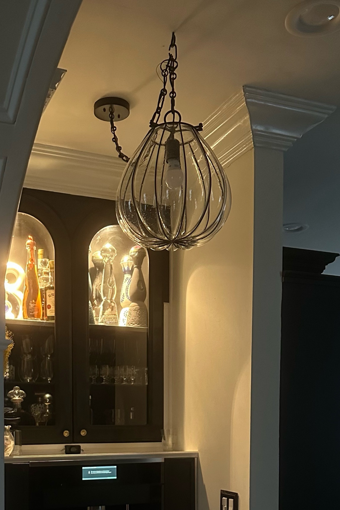 New home update! New pendant for our coffee station. Home lighting update. 

#LTKFind #LTKhome #LTKsalealert