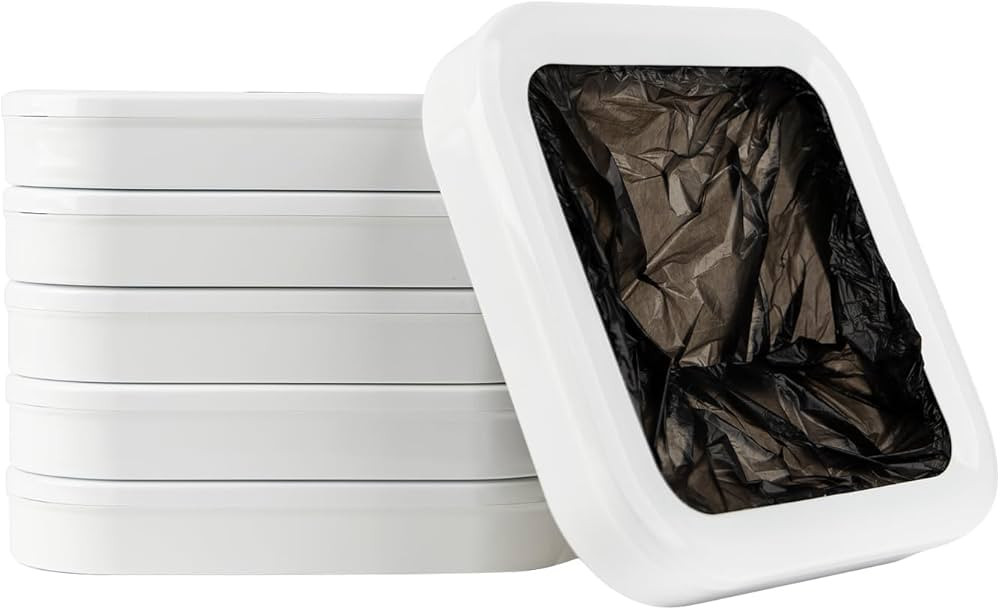 Trash Bag Refill Rings for Self Sealing Smart Trash Can Intre-02, Pack of 6-supports approximatel... | Amazon (US)