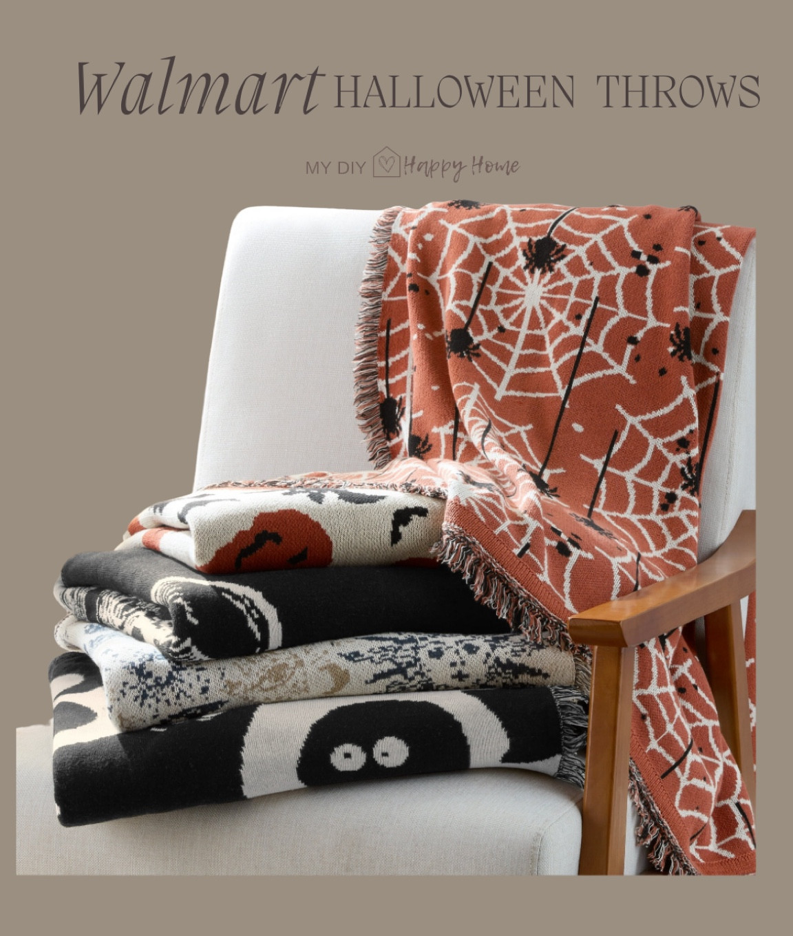 Halloween throw blankets
5 pattern options 
Fringe edge detail 

#LTKSeasonal #LTKHome #LTKFindsUnder50