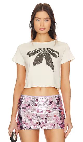Bow Tee in White | Revolve Clothing (Global)