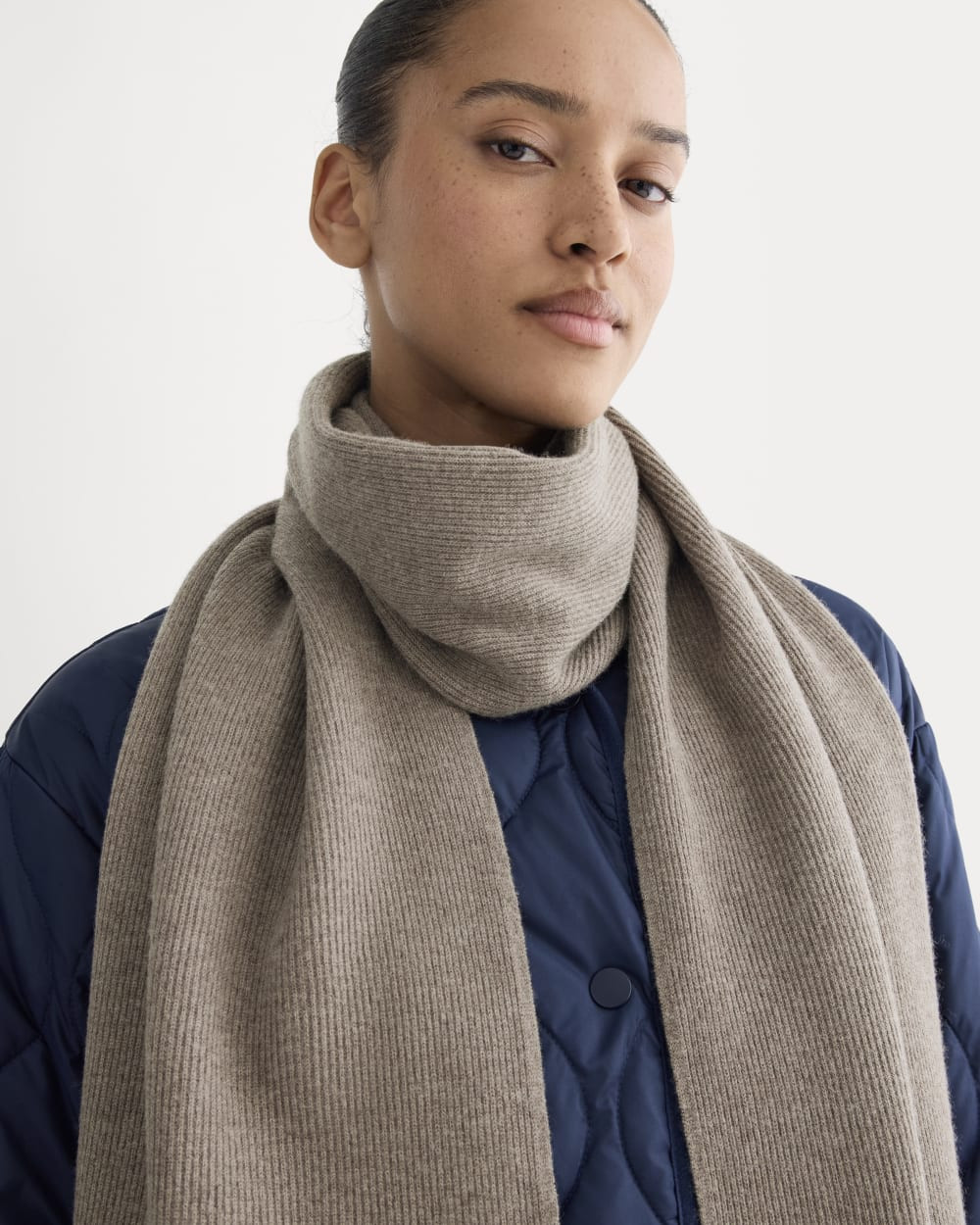 The Cabin Scarf | Taupe Melange | Everlane