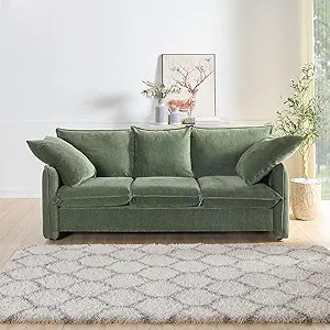 WILLIAMSPACE 81" Sectional Sofa Couch for Living Room, Modern Upholstered 3 Seater Sofa Comfy Cou... | Amazon (US)