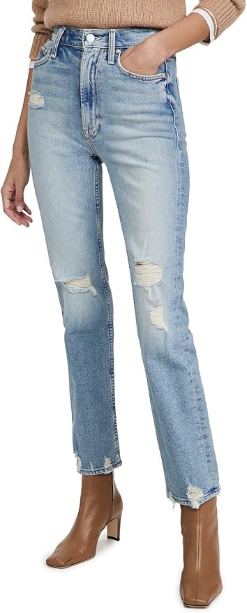 Mother Women's High Waisted Rider Skimp Jeans | Amazon (US)