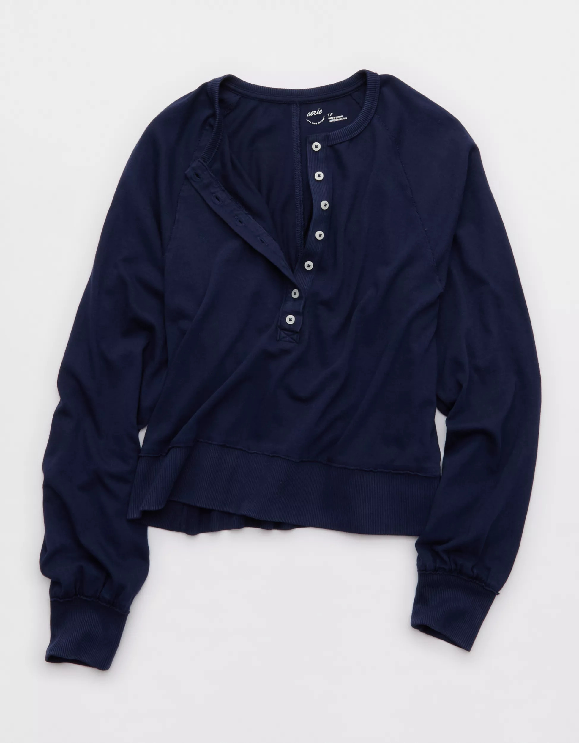 Aerie Happy Snit Henley T-Shirt | American Eagle Outfitters (US & CA)