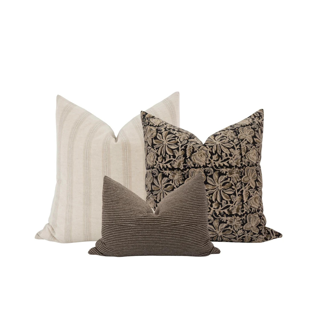 Pillow Cover Combo Brown Pillow Cover Combo Moody Pillow Cover - Etsy | Etsy (US)