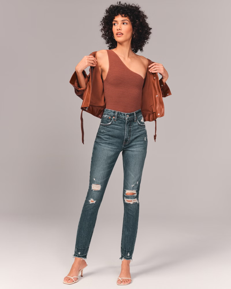 High Rise Skinny Jeans | Abercrombie & Fitch (US)