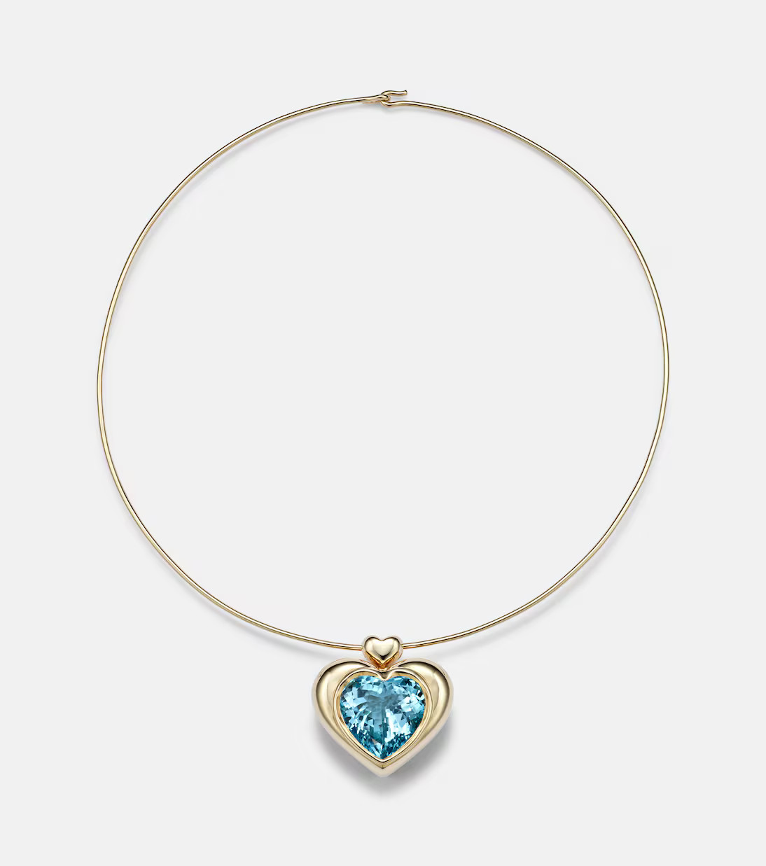 Cupid's Big Heart 14kt gold pendant necklace with topaz | Mytheresa (INTL)