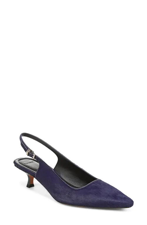 Vince Sabra Slingback Kitten Heel Pump in Ultramarine at Nordstrom, Size 9 | Nordstrom