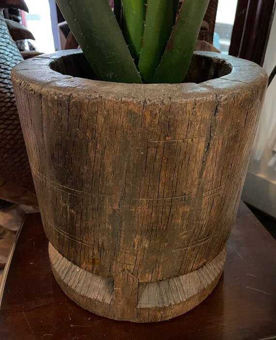Vintage Teak Wood Planter Live Edge Wood Planter Carved Teak | Etsy | Etsy (US)