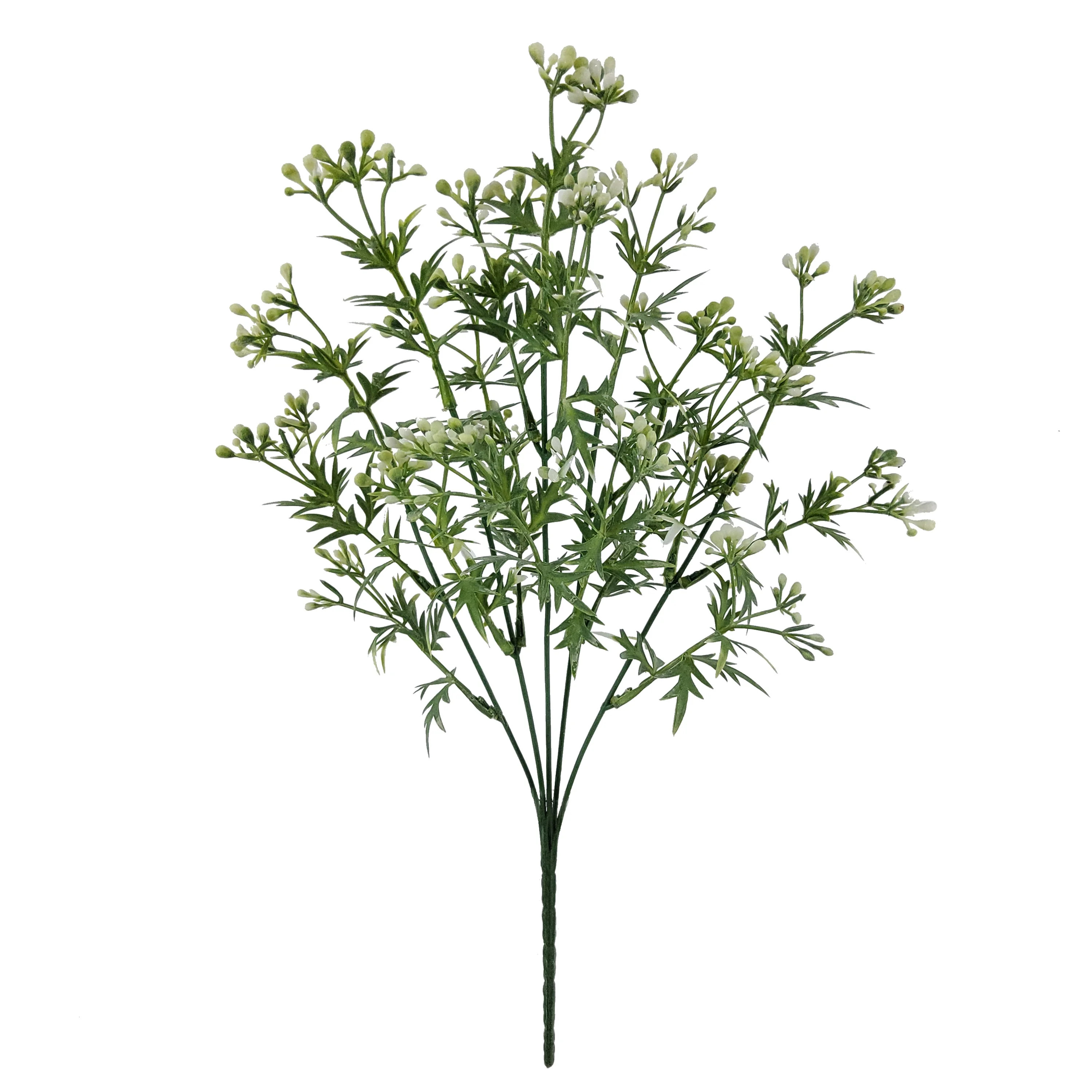 Mainstays 13.5in Indoor Artificial Green White Berry Pick, Polyester. | Walmart (US)