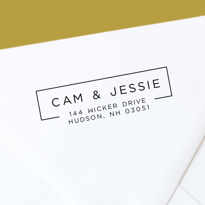 Modern Personalized Self-Inking Return Address Stamp | Minted
