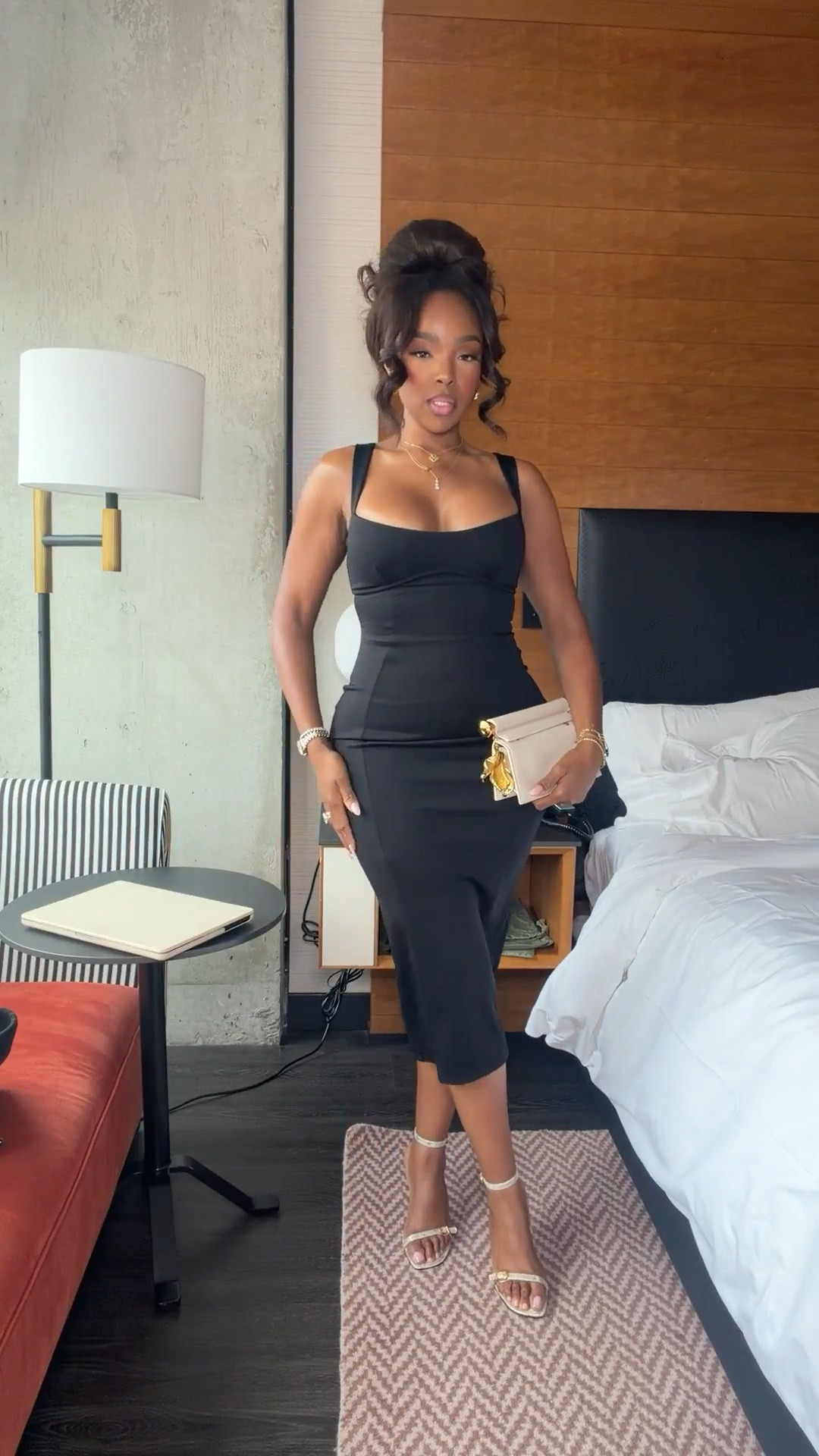 Hi babes ✨ Scroll to shop this stunning black bodycon dress 🖤

This is one of those effortless statement dresses that instantly gives that confident, put-together look. The fitted silhouette is so flattering while still feeling timeless enough to wear year after year — definitely the kind of piece that keeps your cost per wear worth it.

Perfect for date nights, girls night, vacations, dinners, and summer events.

📏 Measurements: 5’4”, 140 lbs, 34D bust, 27” waist, 40” hips  
Wearing a size Small

#LTKootd #LTKgrwm #LTKvlog