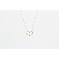 Open Heart Necklace in 14K Gold Fill Or Sterling Silver | Etsy (US)