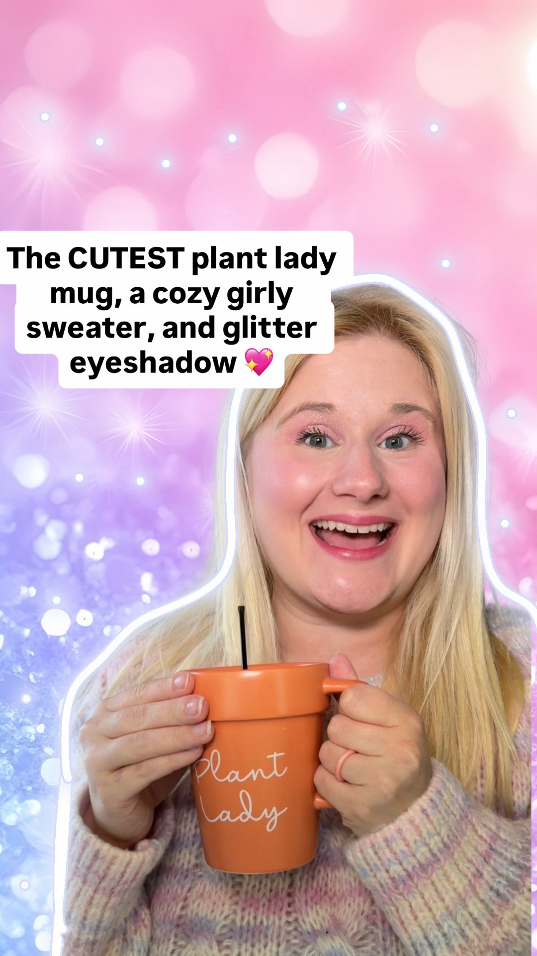 I’ve become a plant lady recently and I fell IN LOVE with this mug! It’s so cute!!! I got it at Target.

I also love this sweater from Macy’s as well giving the girly cozy vibes. 

I’ve also linked my glitter eyeshadow from Ulta I wear literally everyday! 

Here is what NO ONE is telling you how to hit the high notes when you sing!🎤 

#singinglessons #vocalcoach #highnotes 

#LTKFindsUnder100 

#LTKBeauty #LTKootd