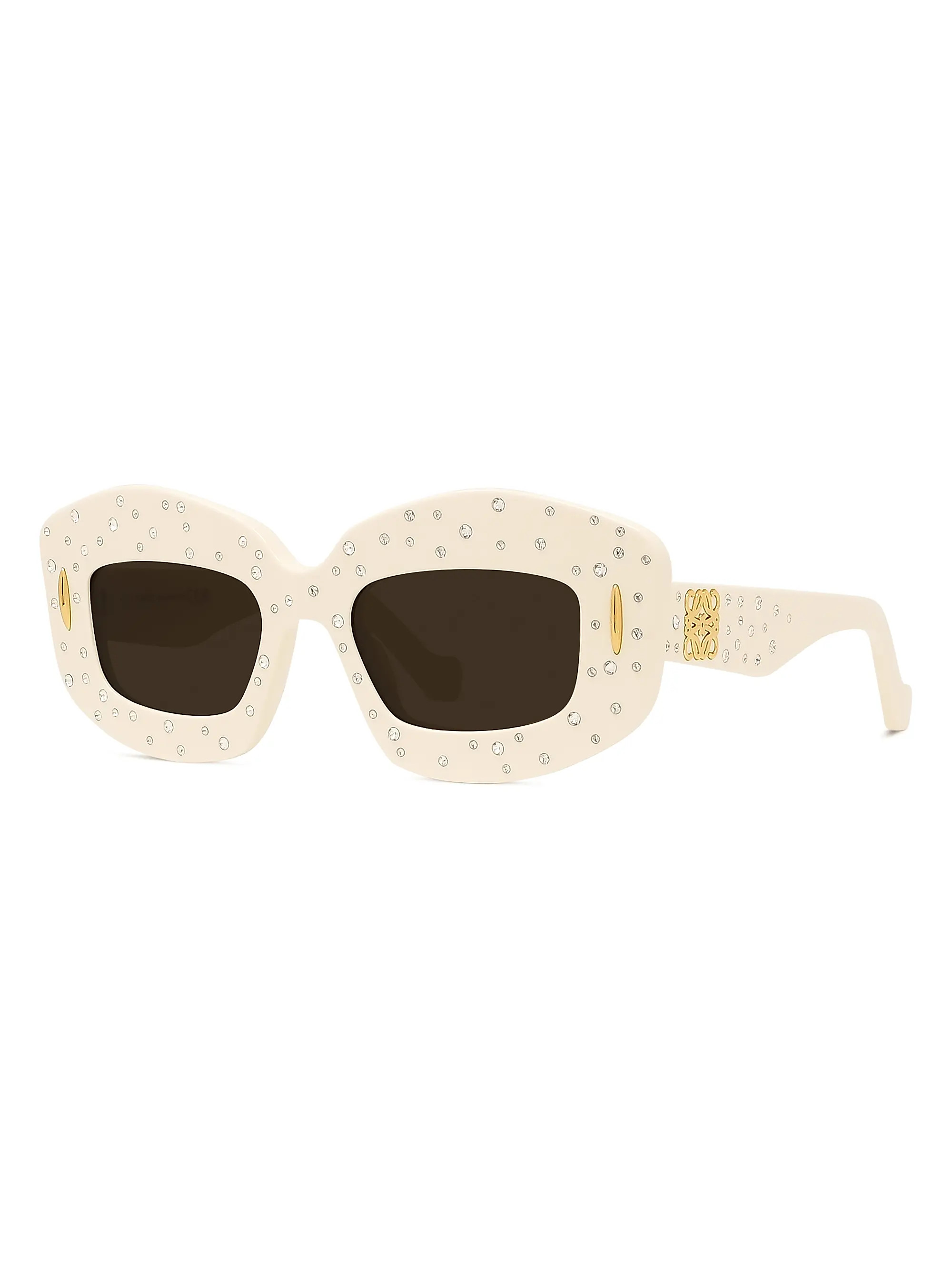 Anagram 49MM Crystal Rectangular Sunglasses | Saks Fifth Avenue