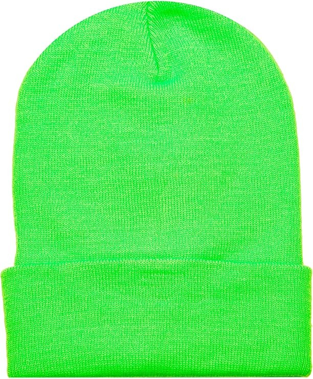 Cap911 Unisex Plain 12 inch Long Beanie - Many Colors (One Size, Neon Green) | Amazon (CA)
