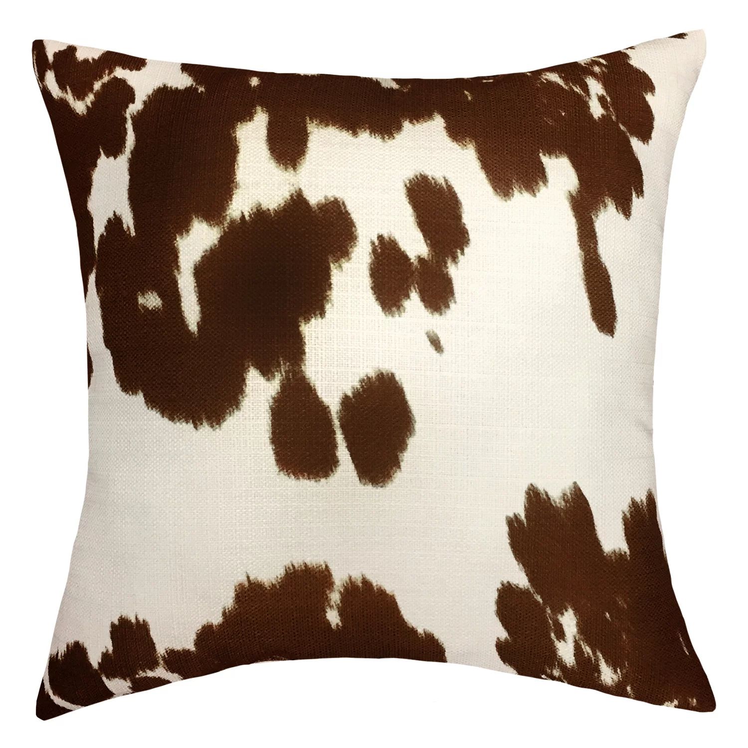 Mainstays Faux Cow Hide Decorative Throw Pillow, 18" x 18" | Walmart (US)