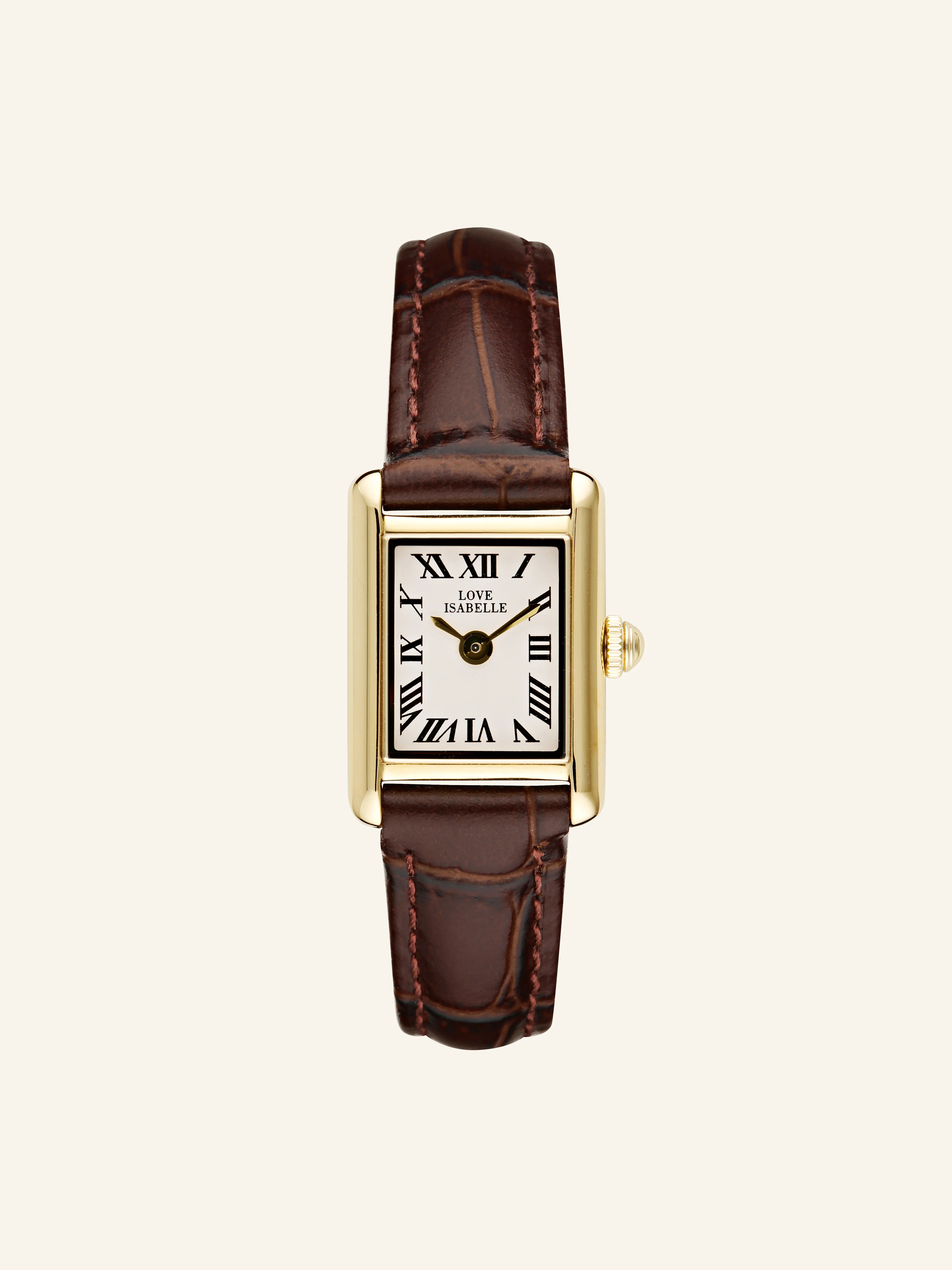 Boston Watch - Gold / Brown | Love Isabelle Jewellery