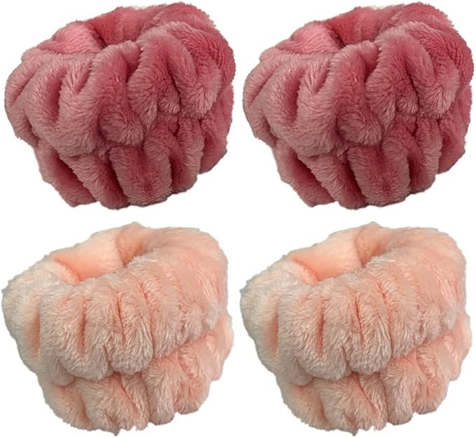 2 Pairs Wrist Washband for Women Washing Face, Wrist Spa Washband Absorbent Wristbands, Prevent L... | Amazon (US)