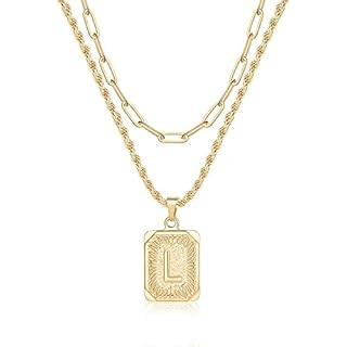 Dainty Layered Initial Necklaces | Amazon (US)