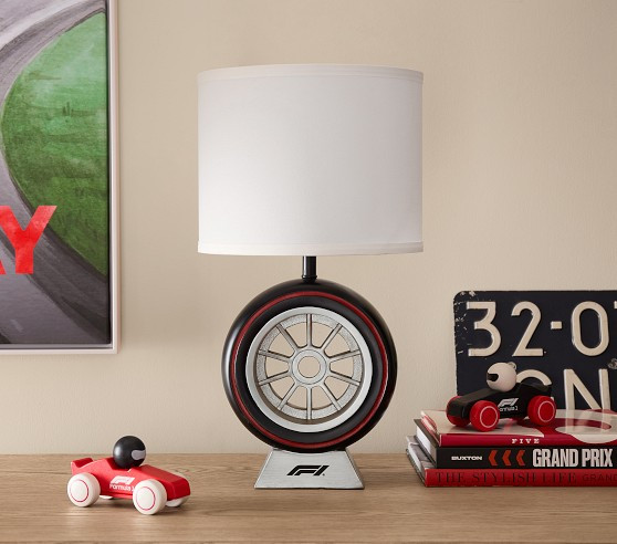 Formula 1® Tire Table Lamp (18.5") | Pottery Barn Kids
