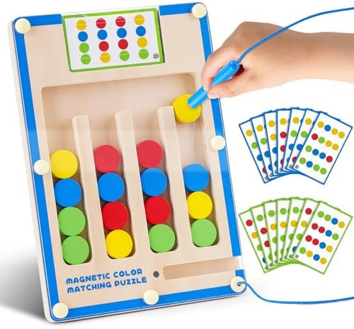 Kids Montessori Magnetic Wooden Toys: 3 4 5 6 7 Year Old Birthday Gift for Boys Girls Age 4-7 Pre... | Amazon (US)