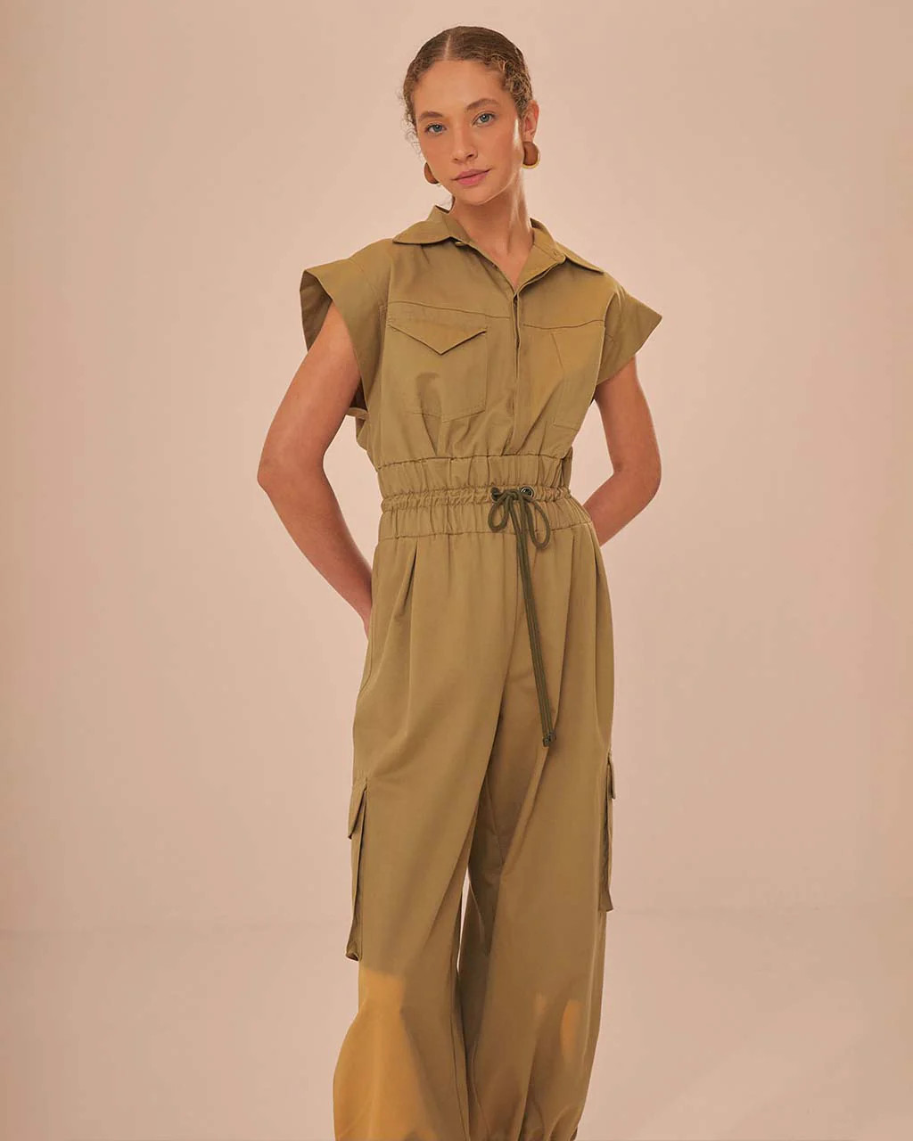 Dark Green Utility Jumpsuit | ban.do