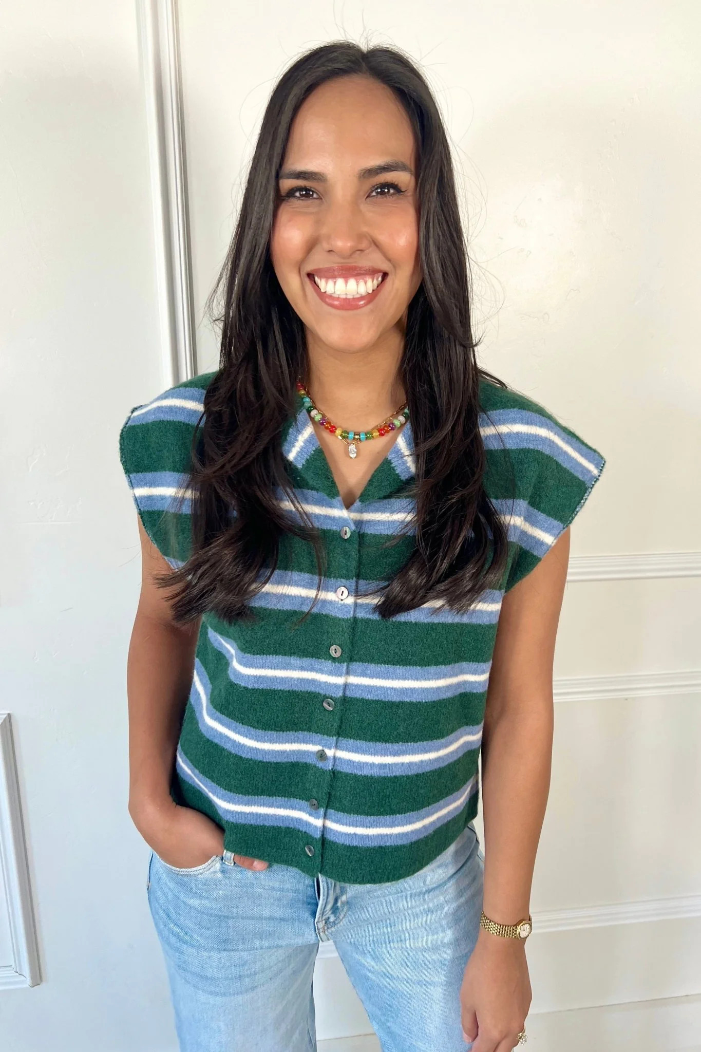 Cloudline Contrast Top | Apricot Lane Boutique