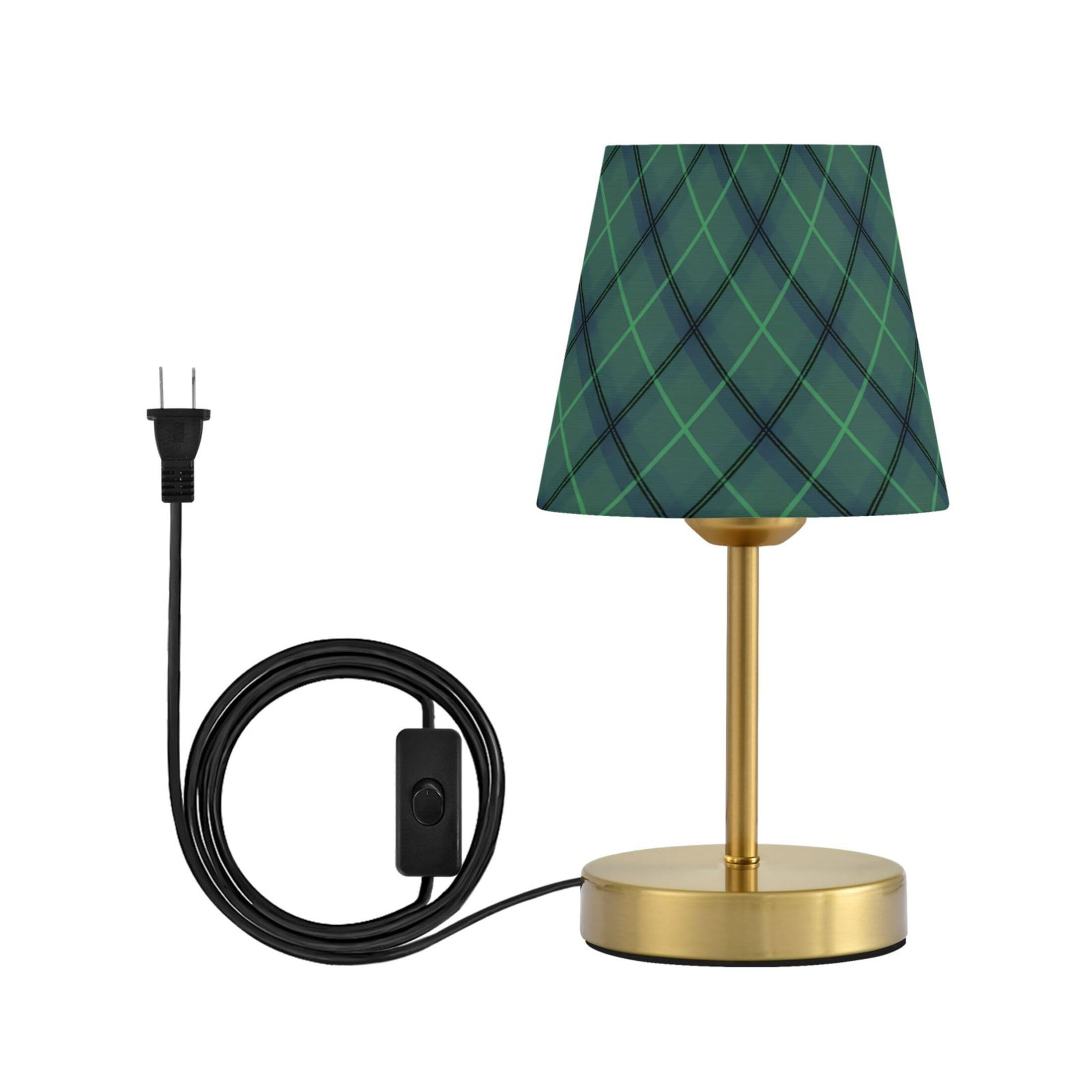 Kigai Green Tartan Plaid Table Lamp for Living Room Bedroom, Bedside Table Lamp Nightstand in 3 L... | Amazon (US)