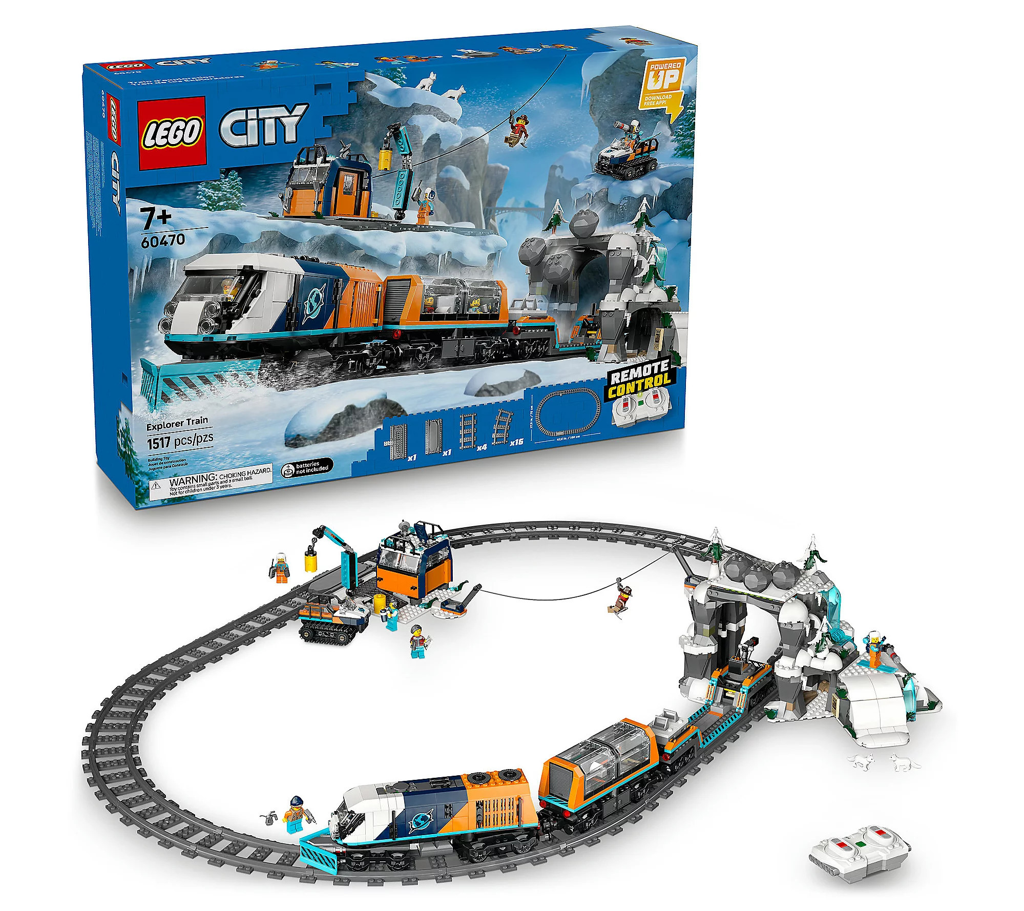 LEGO City Explorers' Arctic Polar Express Train Vehicle Set | QVC