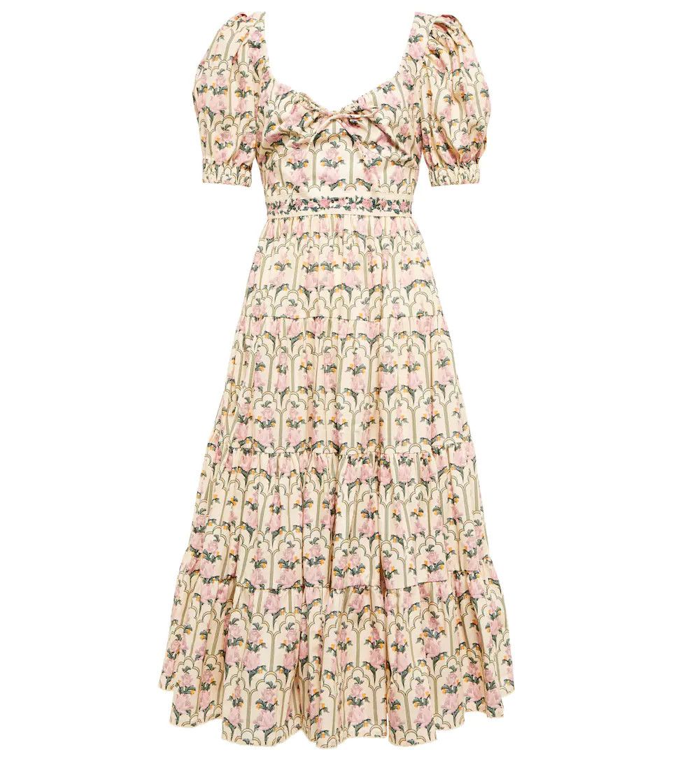 Palmera floral cotton midi dress | Mytheresa (UK)