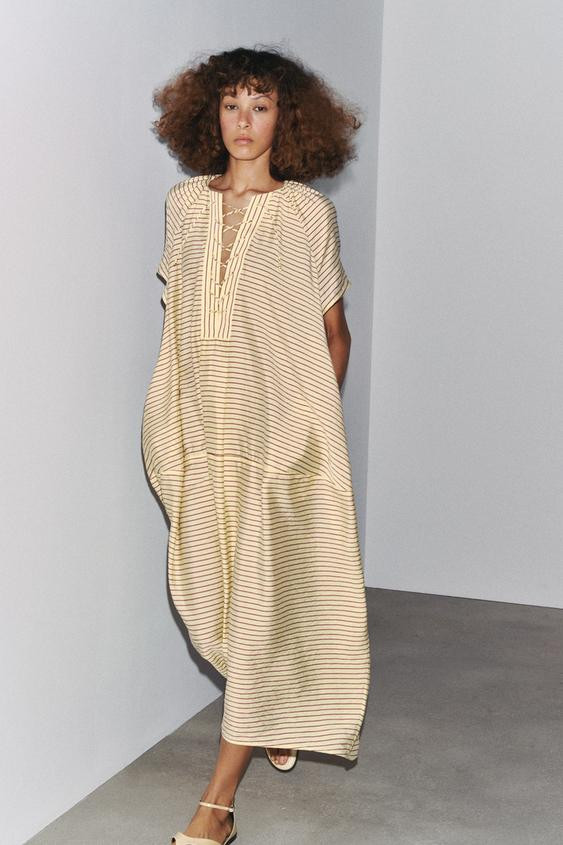 ZW COLLECTION STRIPED TUNIC DRESS | Zara US