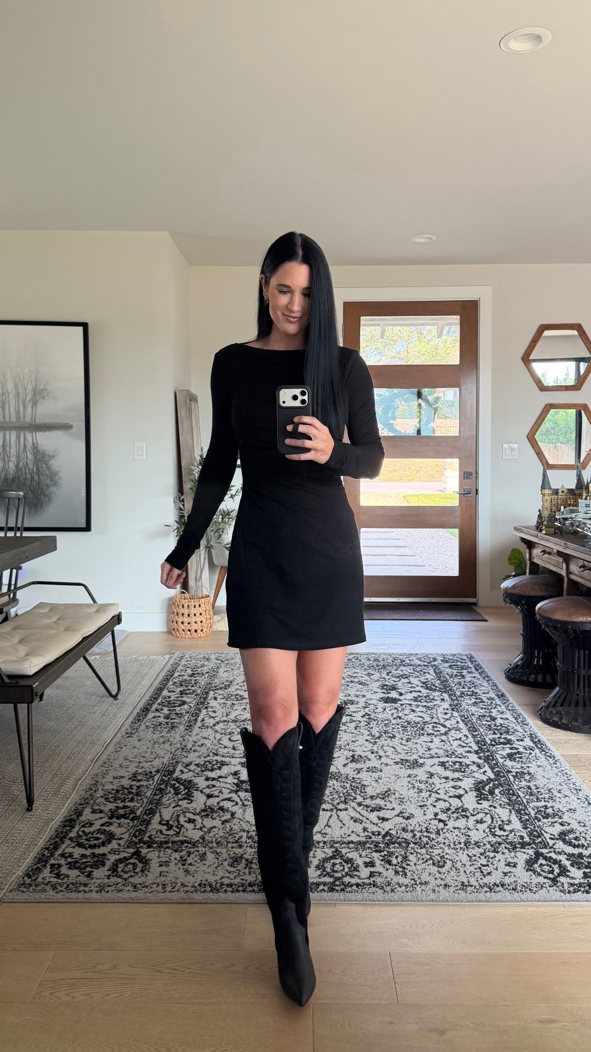 This little black dress from @Lulus   is a new favorite! I’m in the size small and the fit is perfection.