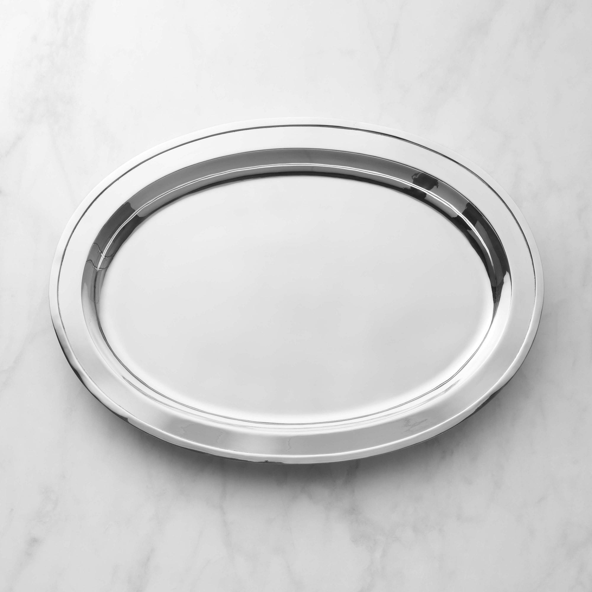 Heirloom Silver Oval Tray | Williams-Sonoma