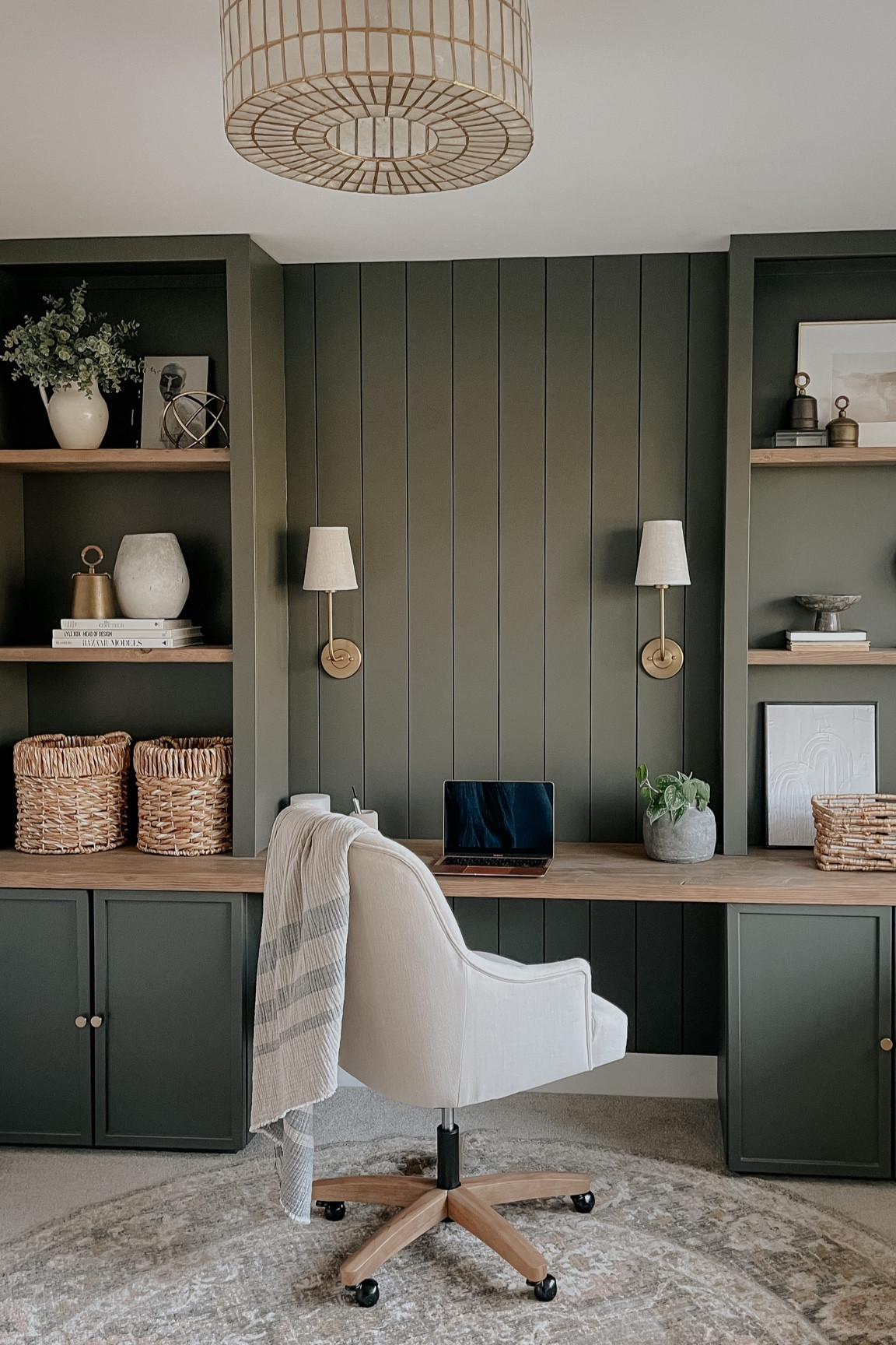 Home office. Flush mount ceiling light. Capiz ceiling light. Office chair. McGee and co. Target home office finds. Amazon finds. Amber Lewis. Shop amber interiors 

#LTKhome #LTKstyletip #LTKsalealert