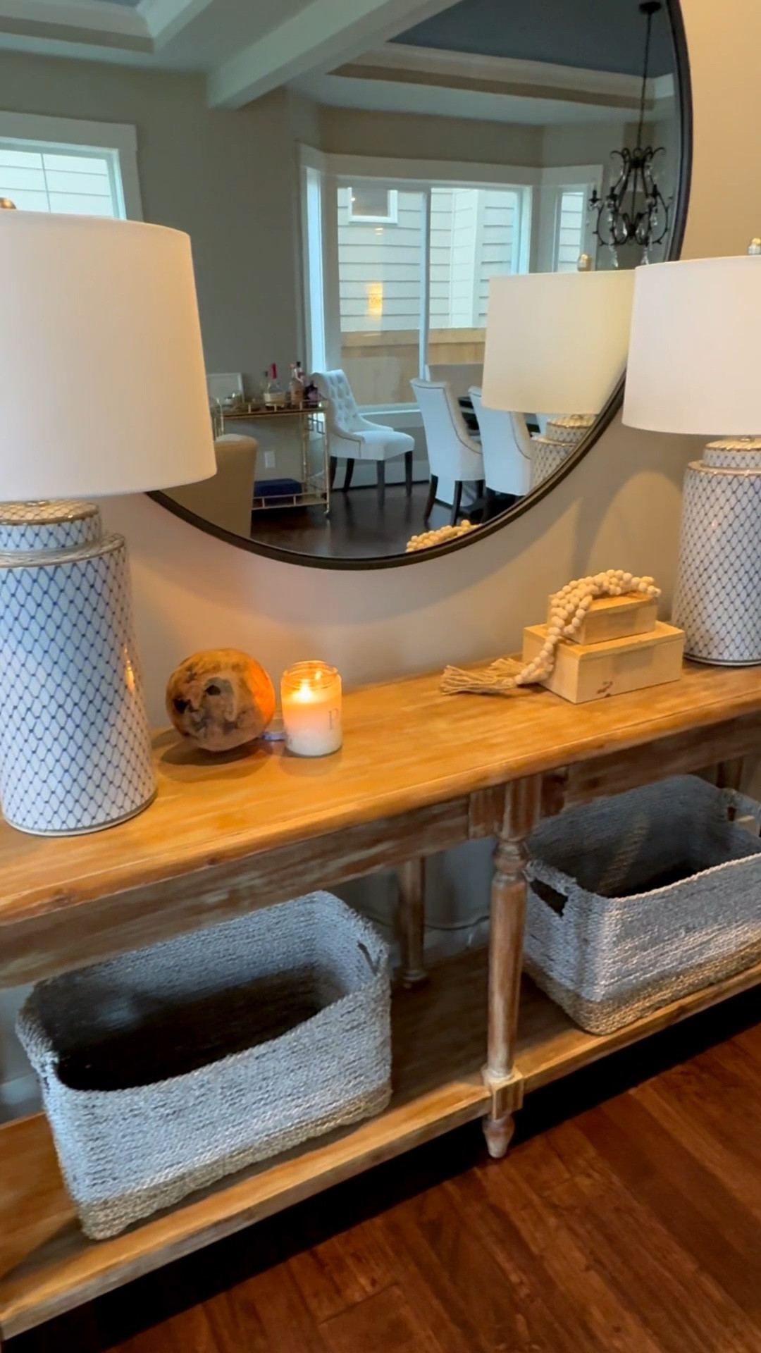 The Intentional Entryway | Reset

The New Year  Reset doesn't have to mean an empty house—it means a curated one. ✨
I’m kickstarting my 2026 home refresh in the entryway by keeping things crisp, light, and functional. I’ve cleared out the holiday noise and replaced it with a few essentials:
• Textured Baskets: My secret weapon for keeping shoes and items tucked away. These are also great for decorating with pillows and blankets 🧺
• The Signature Scent: Lighting a fresh, clean candle to set the tone the moment you walk through the door. 🕯️
• Minimalist Decor: Just a few intentional pieces that make the space feel styled, not crowded.
There is something so restorative about walking into a home that feels this light. It’s all about quality over quantity this year! 🌿
Shop my entryway favorites below! 

Entryway Decor | Minimalist | Candles | Clean | Neutral Home

#LTKHome #LTKSeasonal #LTKdayinmylife