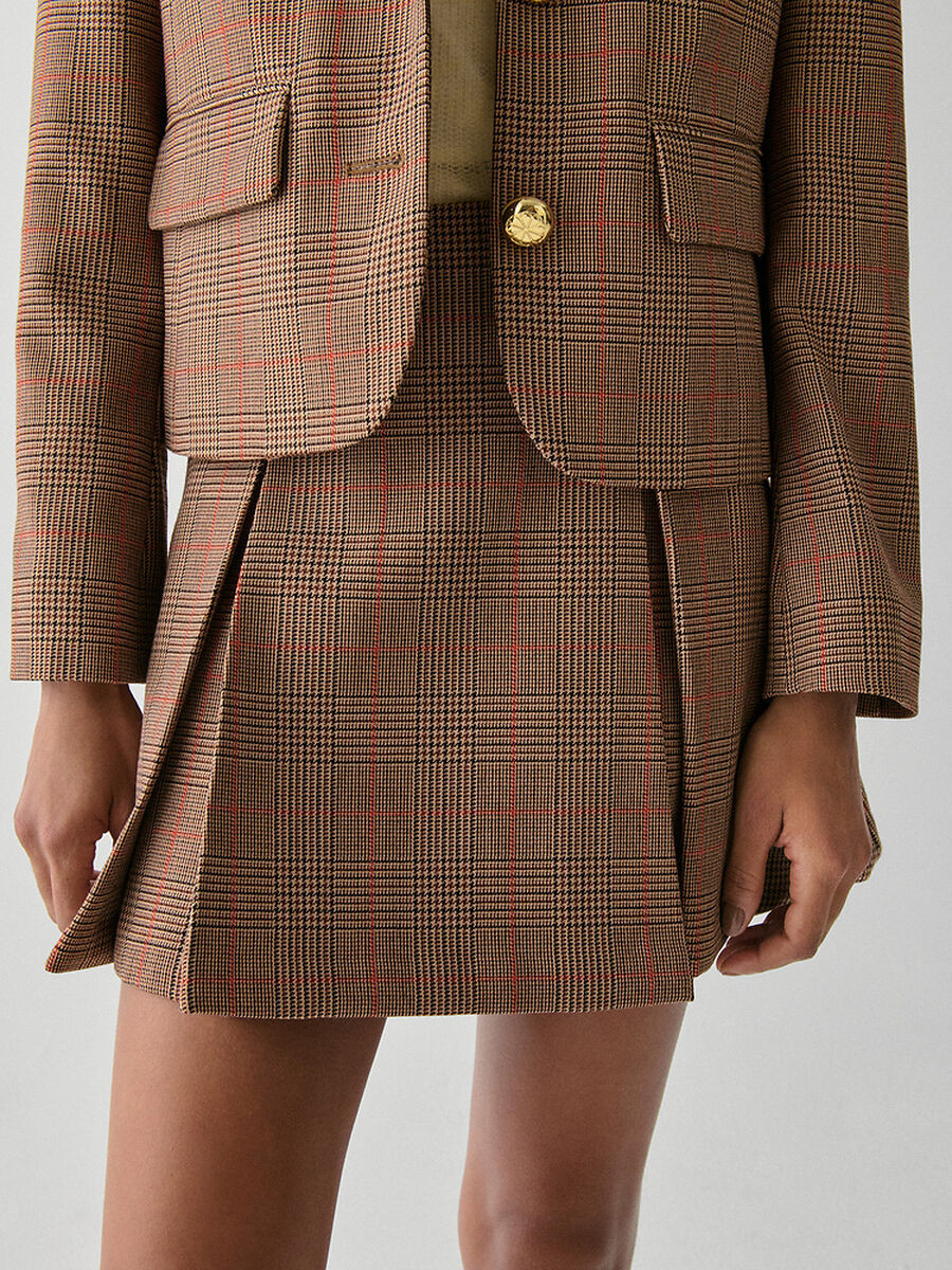 Plaid Box Pleat Mini Skirt | Kate Spade (Australia)