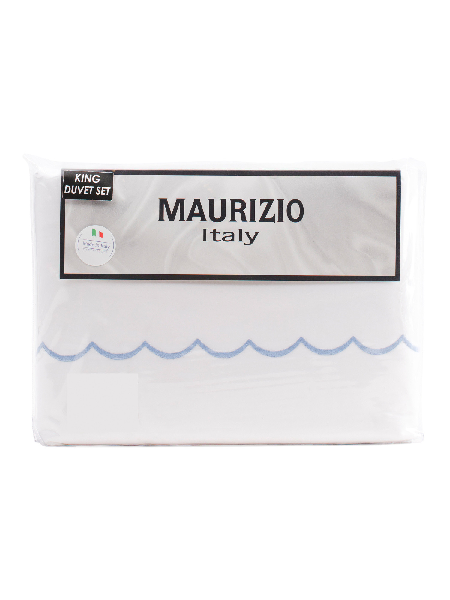 Made In Italy Scalloped Edge Duvet Set | TJ Maxx