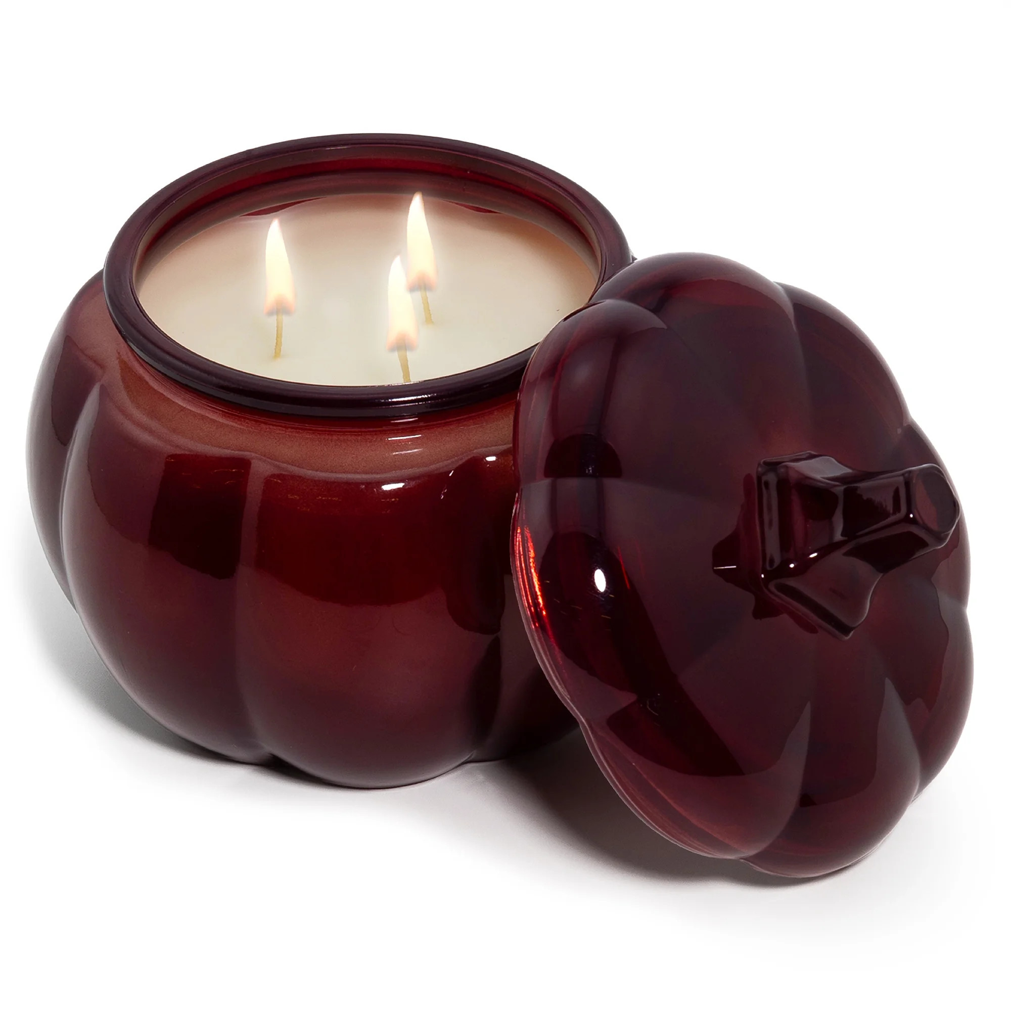 Better Homes and Gardens 3-Wick Pumpkin Jar Candle, Spicy Cinnamon Stick, 30 oz | Walmart (US)