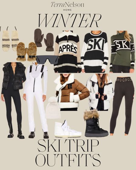 Holiday ski trip outfits / mountain outfits / ski outfits / winter outfits / snowbunny outfits / apres ski outfits / moon boots / snow boots / cozy gloves / winter accessories

#LTKSeasonal #LTKover40 #LTKtravel
