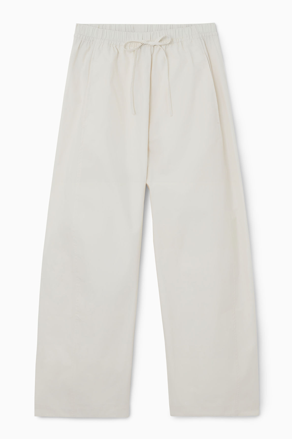 ELASTICATED BARREL-LEG TROUSERS | COS UK