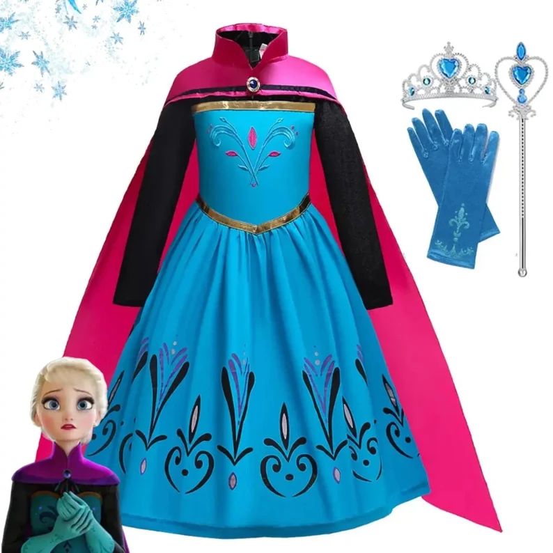 Gorgeous Elsa Toddler Costume Dress Girls Princess Dress - Etsy | Etsy (US)